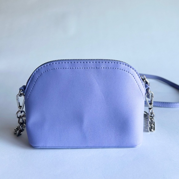 Steve Madden Lavender Polyurethane Leather Small Crossbody Shoulder Bag - Picture 6 of 11